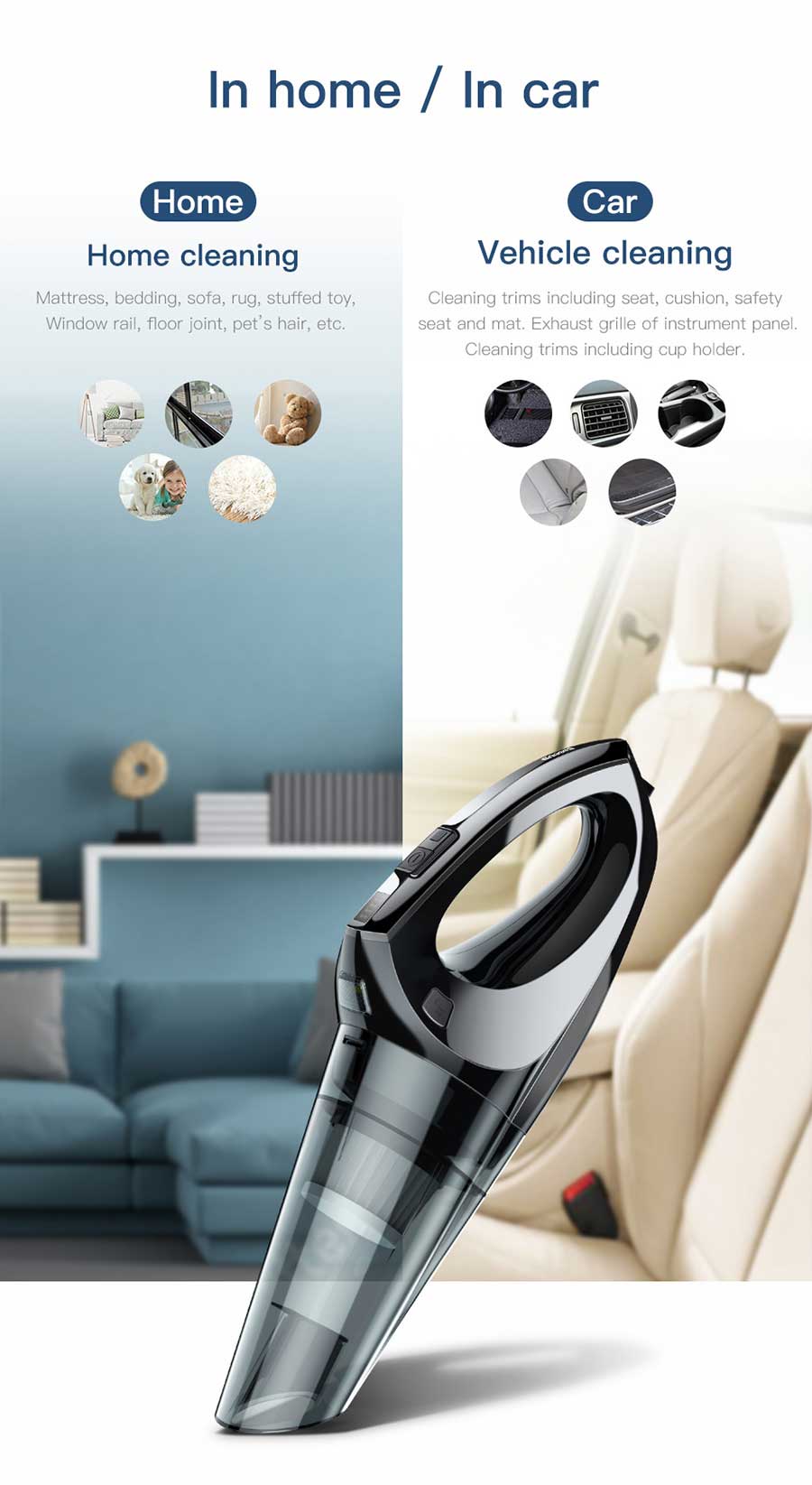 Baseus Shark One H-505 Car Vacuum Cleaner price in bangladesh