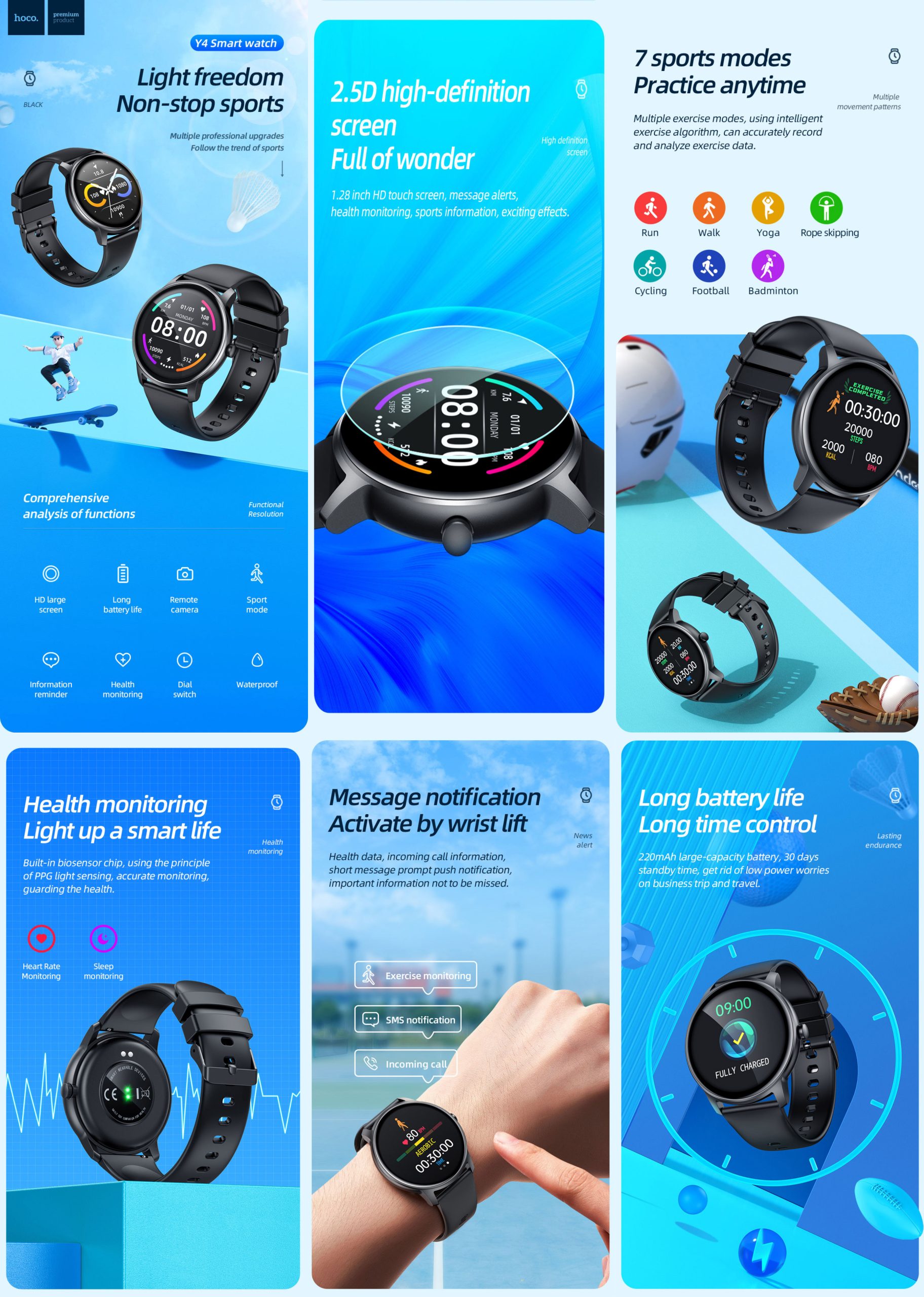 Hoco Y4 smartwatch price in bangladesh