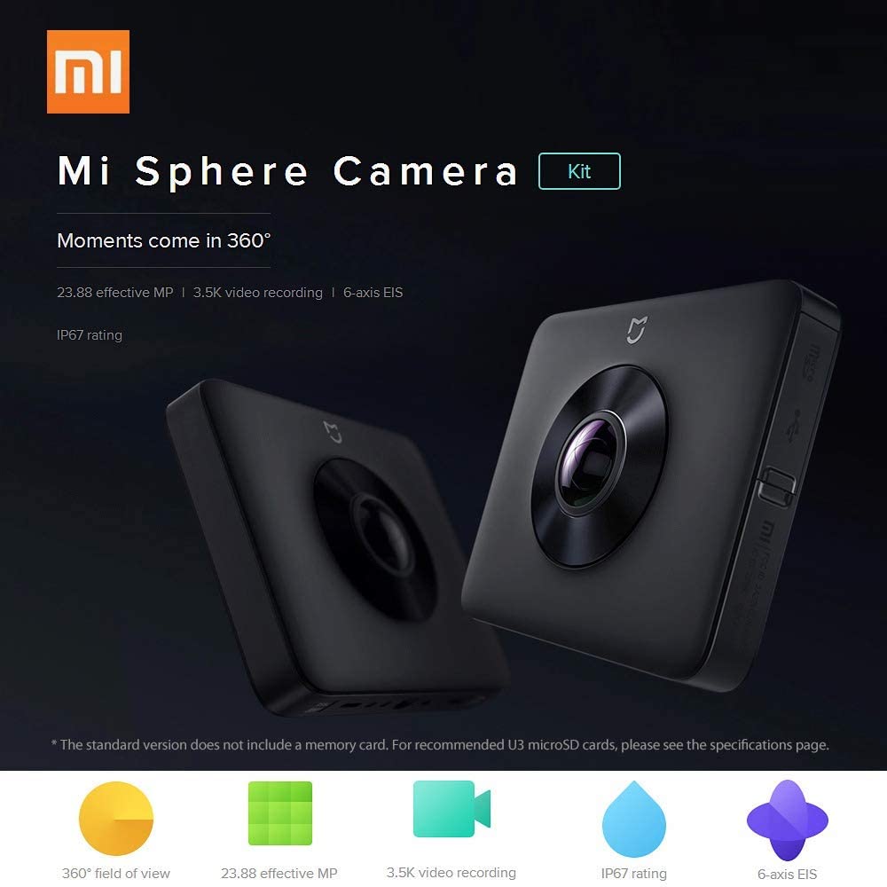 Xiaomi Mijia Sphere 360 action camera price in bangladesh