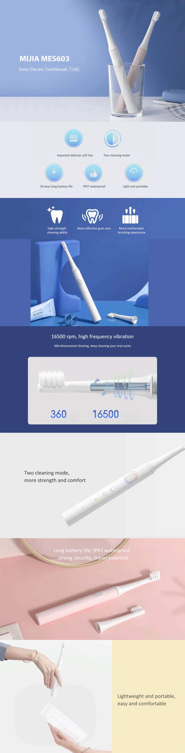 xiaomi mijia t100 sonic electric toothbrush price in bangladesh