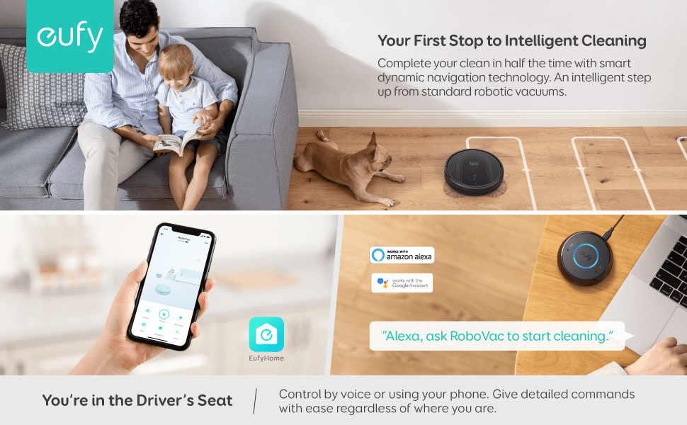 eufy RoboVac G10 Hybrid Robotic Vacuum Cleaner BD