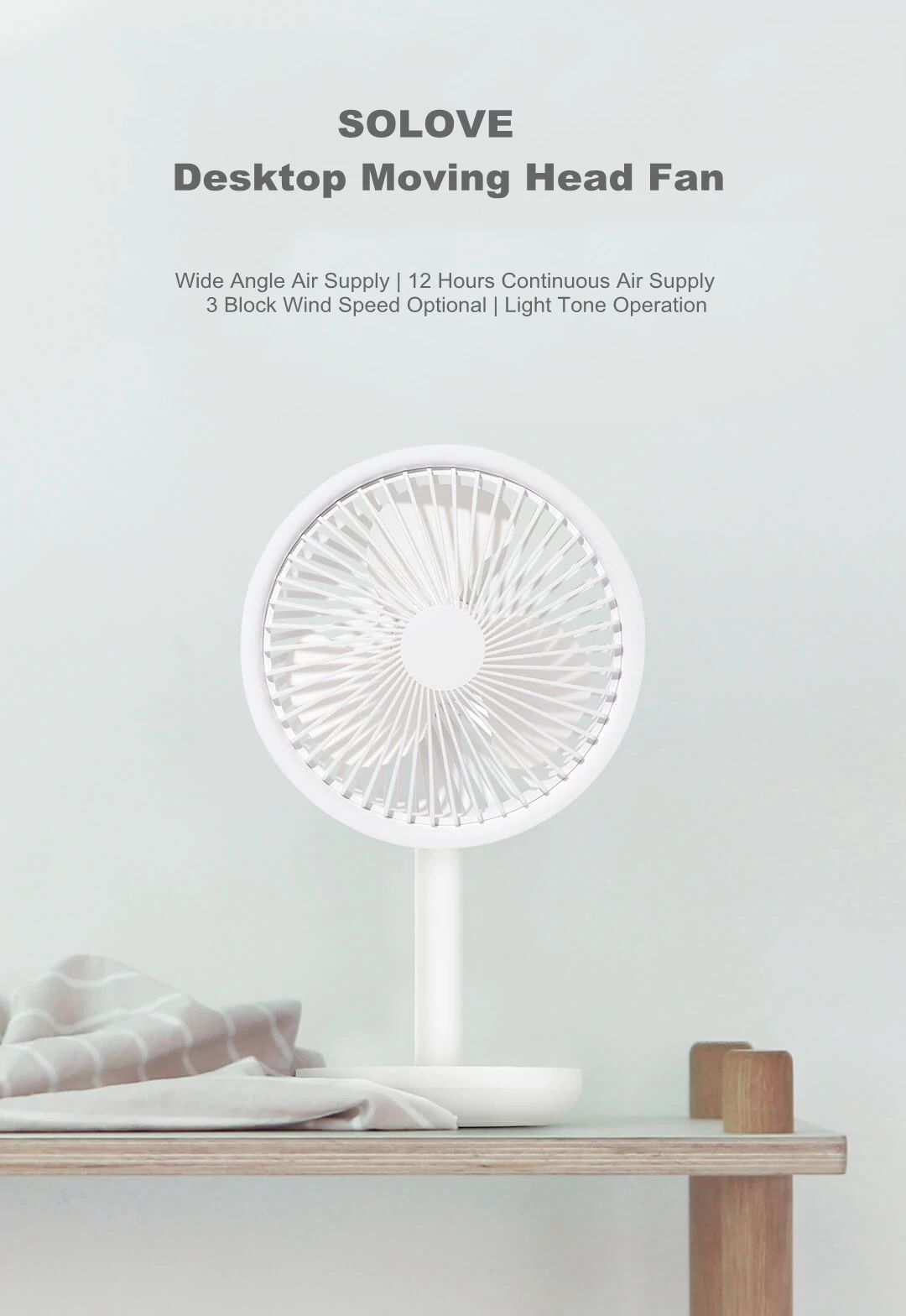 Xiaomi Solove desktop stand fan f5 5W 4000mAh