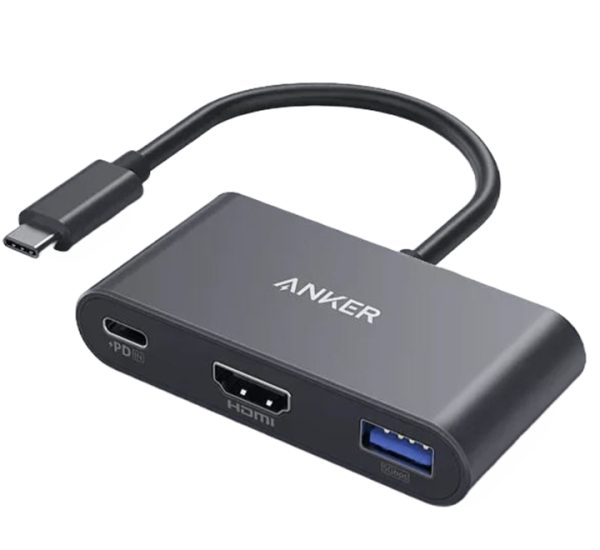 Anker PowerExpand 3-in-1 USB-C Hub Black