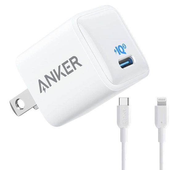 Anker PowerPort III Nano 20W Charger With 1M Type-C to Lightning Charging Cable